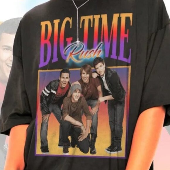 Big Time Rush Retro Concert Tour Fan Gift Graphic Boy Band T-shirt 05 - Picture 2 of 5